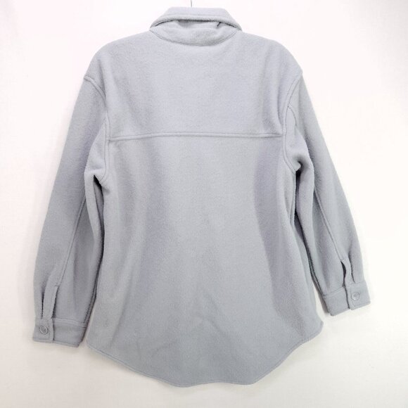 Hilary Radley Women's Button Up Shirt Jacket Blue Shacket Size Large - Picture 2 of 13